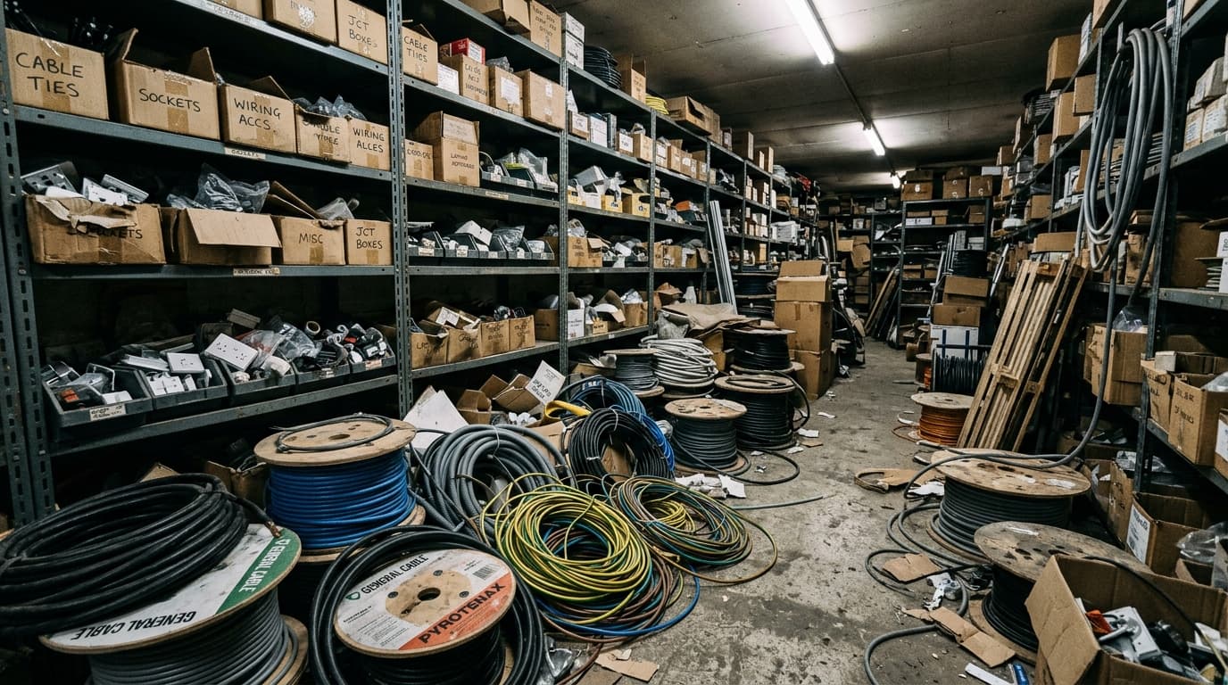 Depleted Electrical Stock & Storeroom Gaps
